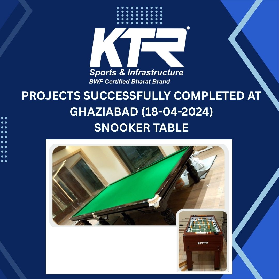 PROJECT SUCCESFULLY COMPLETED AT GHAZIABAD 18-04-2024 (SNOOKER TABLE)